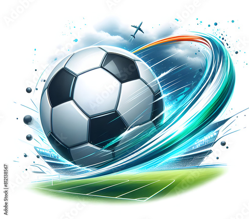 soccer ball in the shape of a ball  football graphics 
