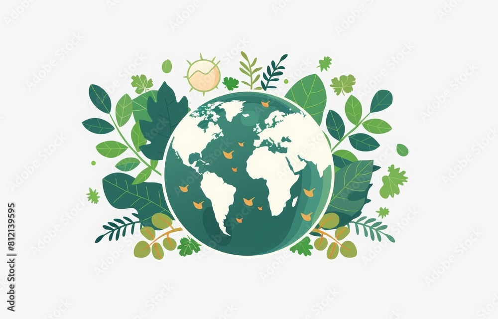 World environment day concept banner with text World environment day concept banner with text
