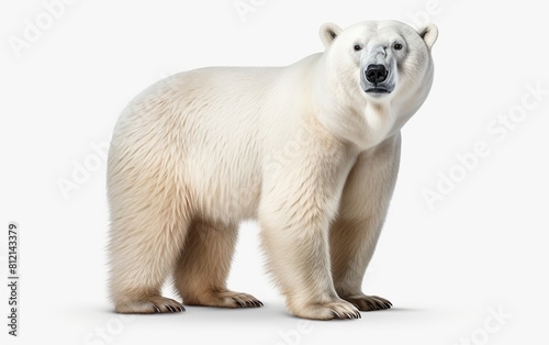 Polar Bear on White Background