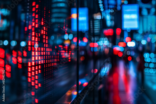 Wallpaper Mural Stock graph on computer screen Data entry for stock trading Torontodigital.ca