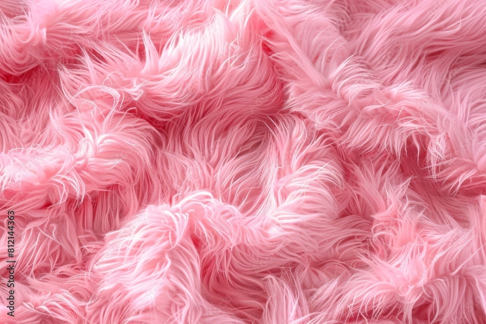 Close Up of Pink Furry Material Close Up of Pink Furry Material