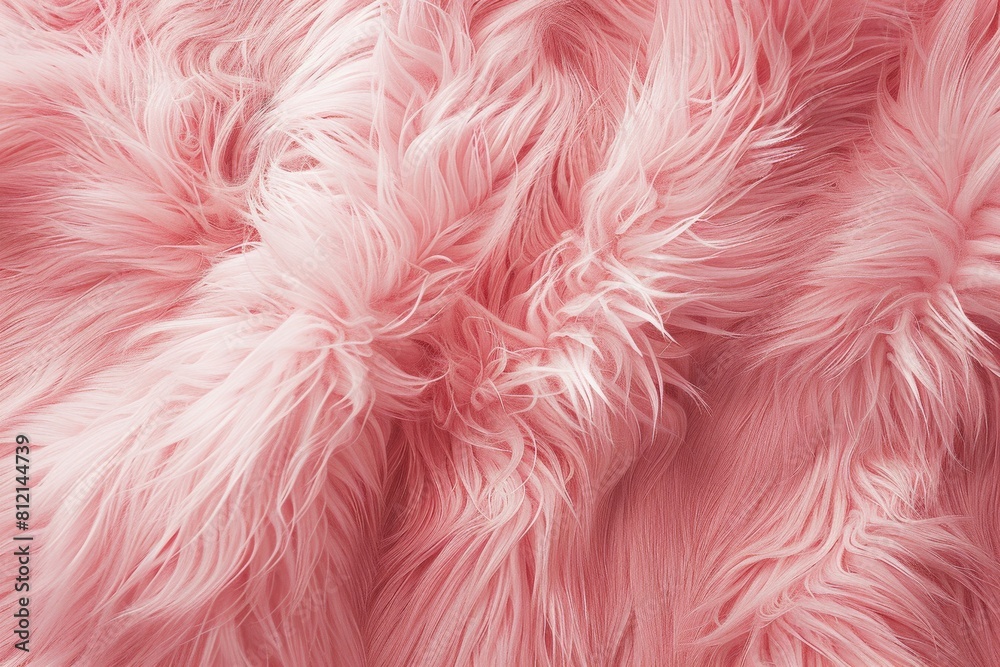 Close-Up of Pink Fur Texture Close-Up of Pink Fur Texture