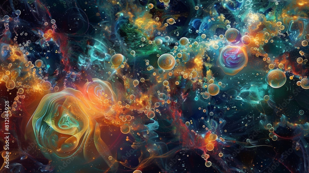 Vivid colors and shapes of the nebula. Vivid colors and shapes of the nebula.