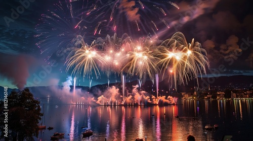 The spectacle of a fireworks display