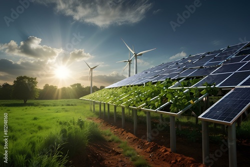 Harvesting Nature’s Power: Solar Panels and Wind Turbines