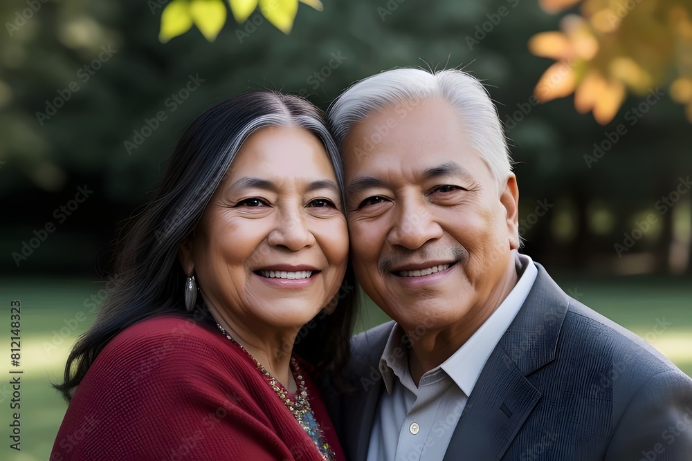 portrait of a beautiful senior, married, happy, native, aboriginal, indigenous, couple. In love. man. Woman. portrait of a beautiful senior, married, happy, native, aboriginal, indigenous, couple. In love. man. Woman.