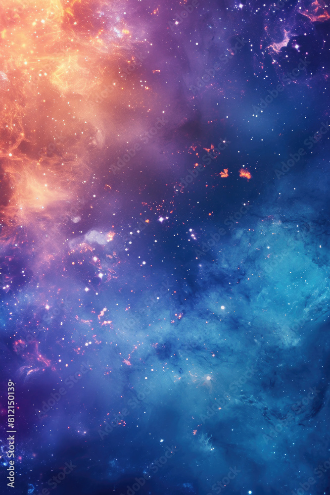 Deep space background with colorful nebulae and scattered stars Deep space background with colorful nebulae and scattered stars