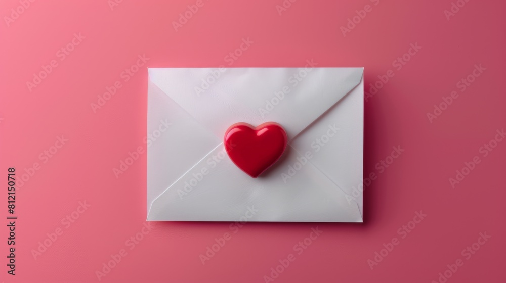 The Envelope with Red Heart The Envelope with Red Heart