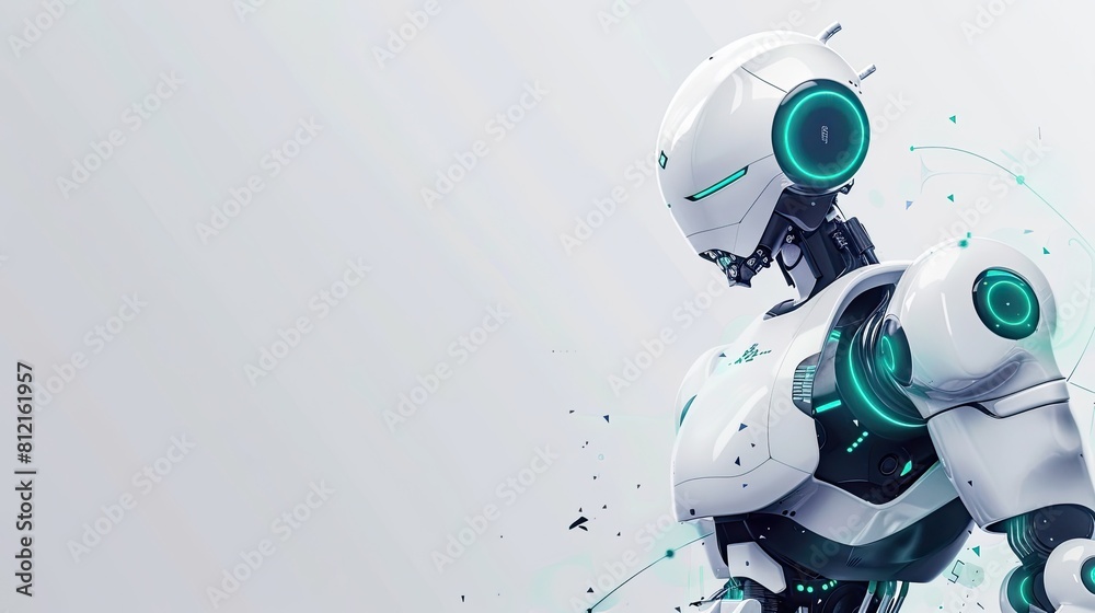 Futuristic Medical Robotics: Clean PPT Template in Green and Navy Futuristic Medical Robotics: Clean PPT Template in Green and Navy