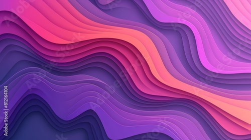 purple and pink gradient background with wavy shapes in the style of flowing shapes