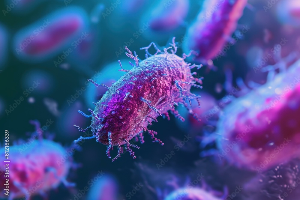 Indispensable Bacteria macro organic. Infection disease. Generate Ai Indispensable Bacteria macro organic. Infection disease. Generate Ai