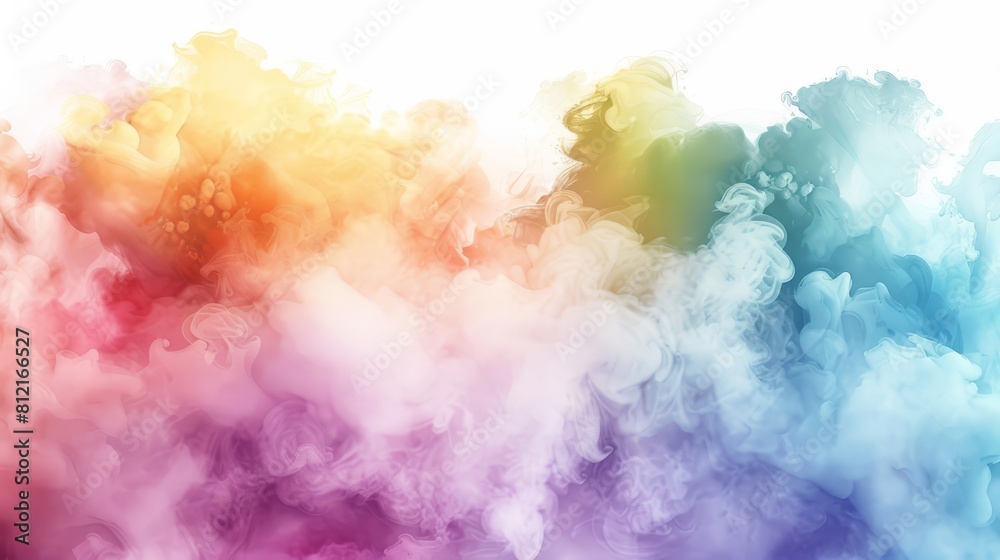 Colorful smoke cloud background