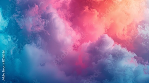 Colorful smoke background, colorful clouds in the sky, colorful background, colorful cloud pattern colorful clouds photo