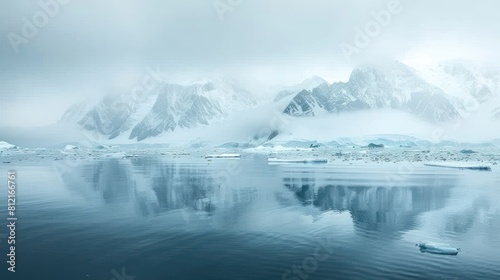 Melting Antarctic Glacier: A Dire Consequence of Global Warming and Climate Change photo