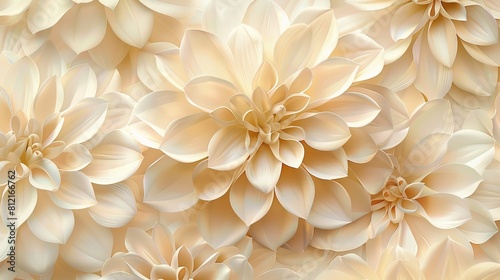 Elegant petals in shades of beige and cream