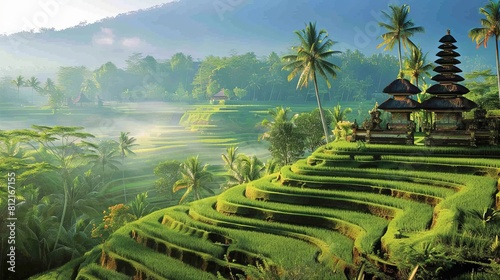 Discover the exotic landscapes and rich cultural heritage of Bali, Indonesia, including lush rice terraces, Hindu temples, and pristine beaches.