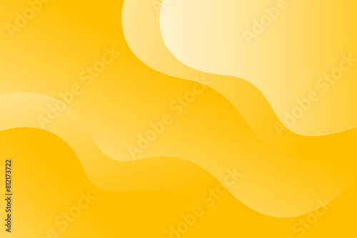 Yellow and white wave vector background for corporate concept, template, poster, brochure, website, flyer design. Vector illustration