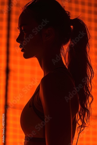 Dynamic Tennis Player on Vibrant Background