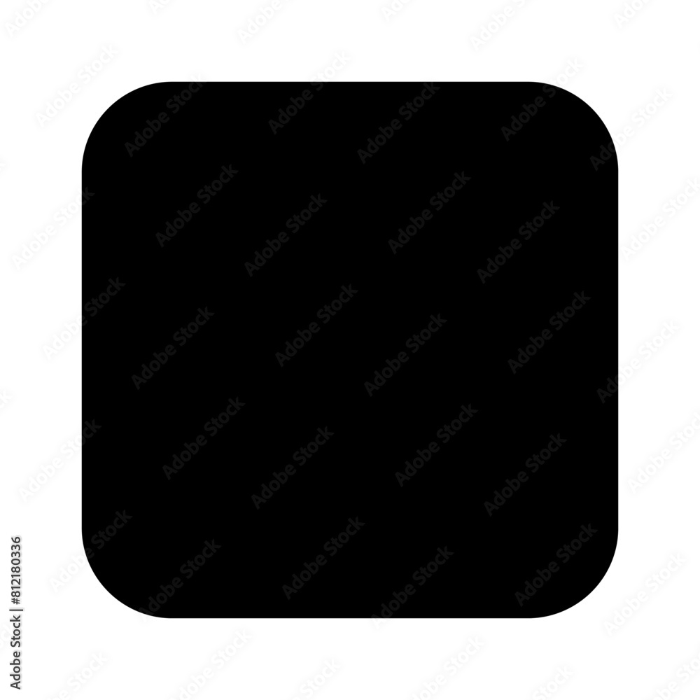 Black square on white background. isolated Black square. Black square on white background. isolated Black square.