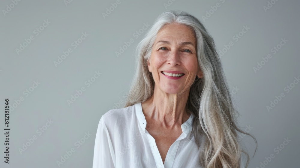 Fototapeta premium Portrait of a Smiling Senior Lady.