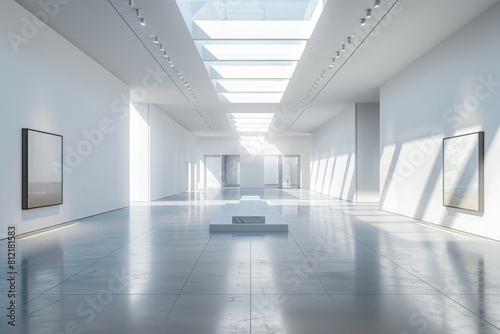 Empty hall of modern architectures  