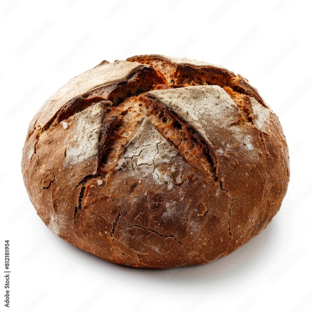 Rye bread, isolated element on white background, backery, bake, logo, shop Rye bread, isolated element on white background, backery, bake, logo, shop