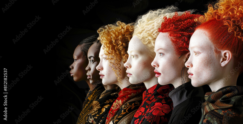 An artistic illustration showcasing the beauty of diversity, featuring individuals with albinism from different cultural backgrounds coming together to celebrate uniqueness. An artistic illustration showcasing the beauty of diversity, featuring individuals with albinism from different cultural backgrounds coming together to celebrate uniqueness.