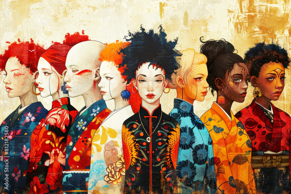 An artistic illustration showcasing the beauty of diversity, featuring individuals with albinism from different cultural backgrounds coming together to celebrate uniqueness. An artistic illustration showcasing the beauty of diversity, featuring individuals with albinism from different cultural backgrounds coming together to celebrate uniqueness.