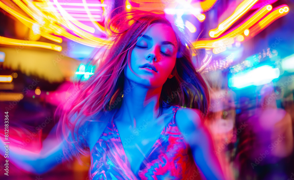 Neon Glamour: A Contemporary Portrait Neon Glamour: A Contemporary Portrait