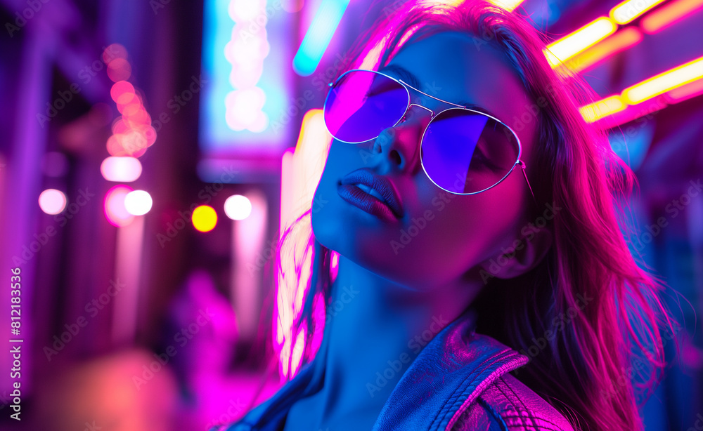 Neon Glamour: A Contemporary Portrait Neon Glamour: A Contemporary Portrait