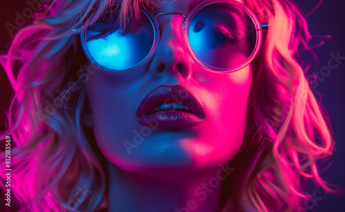 Neon Glamour  A Contemporary Portrait