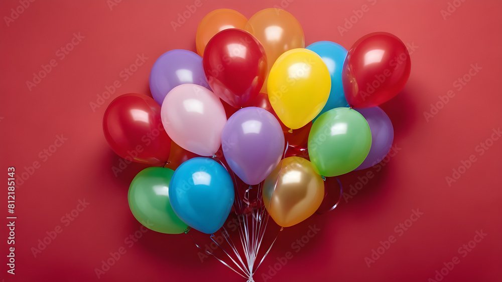a bunch of balloons with a red background with a red background. a bunch of balloons with a red background with a red background.