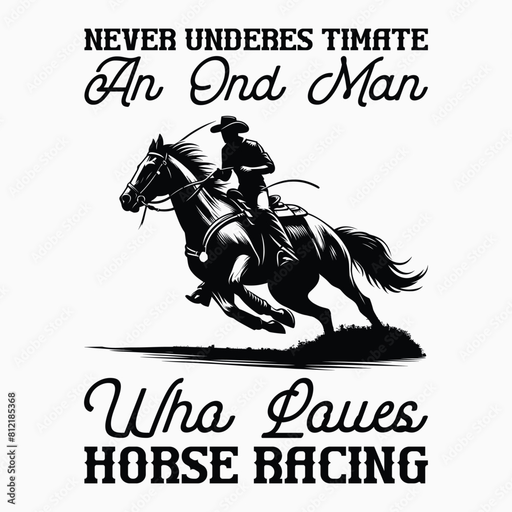 Fototapeta premium barrel racing svg ,vector file horse racing svg vector silhouette file