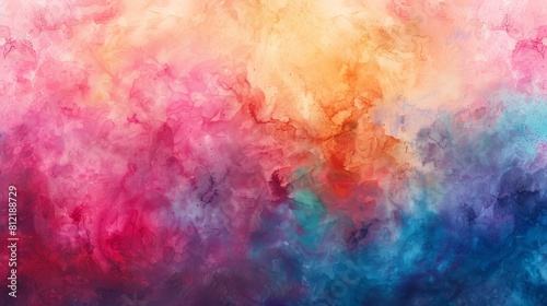 Vibrant Watercolor Gradient in Warm and Cool Tones 