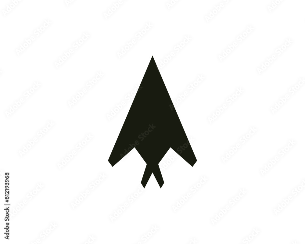 Plane icon. Airport sign. Black airplane silhouette Plane icon. Airport sign. Black airplane silhouette