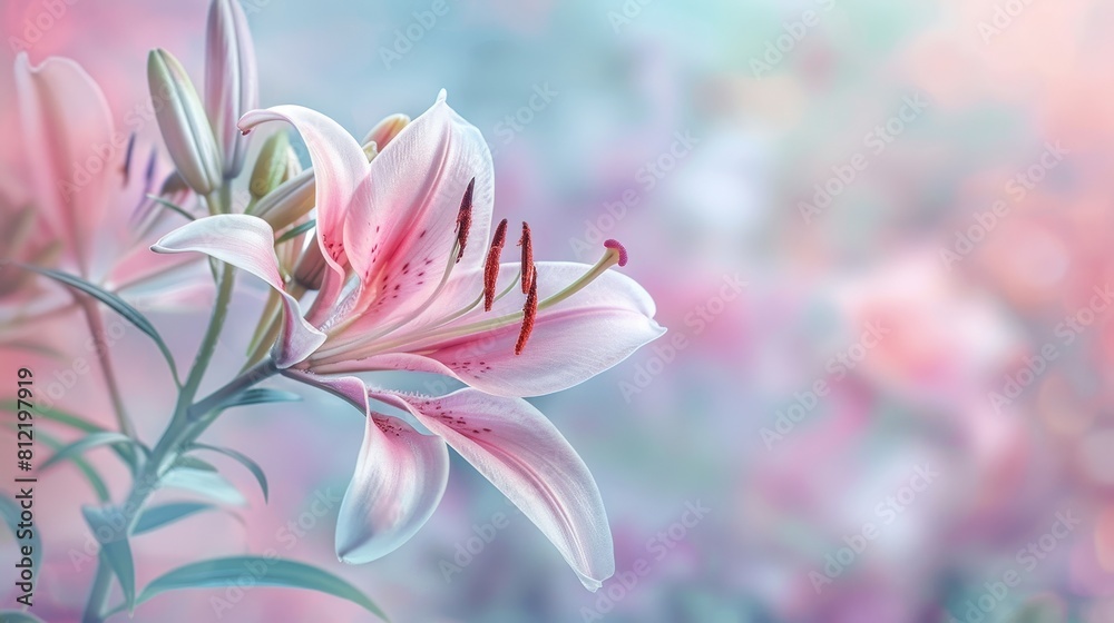 A bouquet of pink flowers with a blue background A bouquet of pink flowers with a blue background