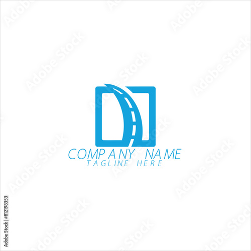 Trucking company badge logo, semi truck logo
