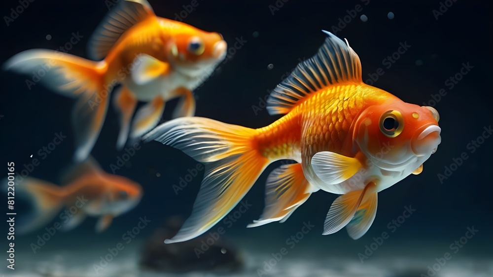 goldfish in aquarium goldfish in aquarium