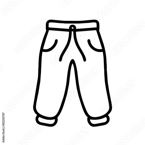 Dhoti pants flat icon for apps and websites