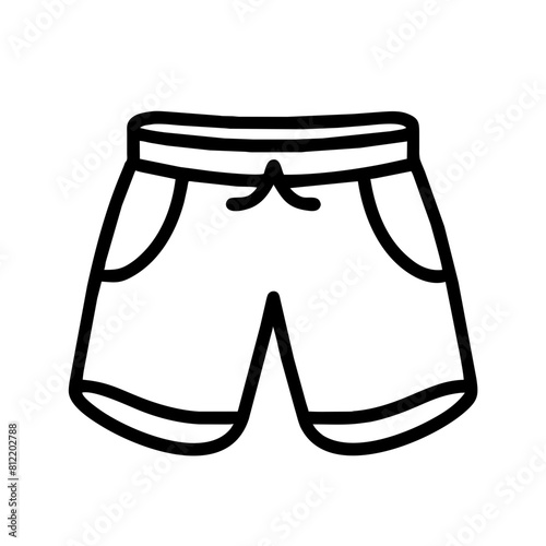 Shorts flat icon for apps and websites