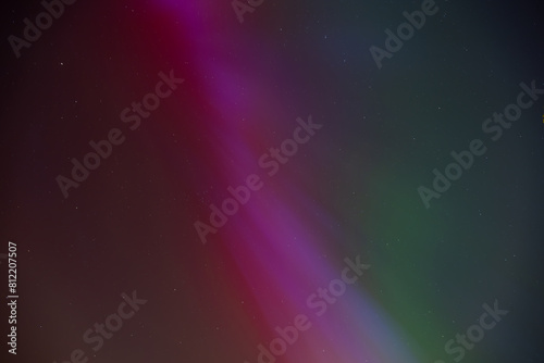 Northern lights or Aurora borealis in the sky, captured in the Netherlands