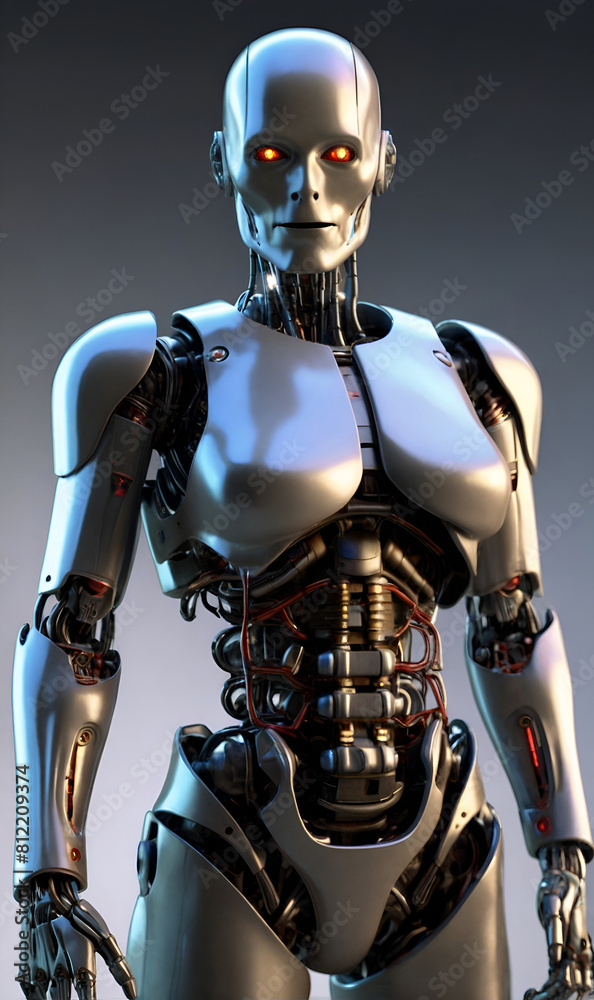 a human-shaped robot with artificial intelligence a human-shaped robot with artificial intelligence