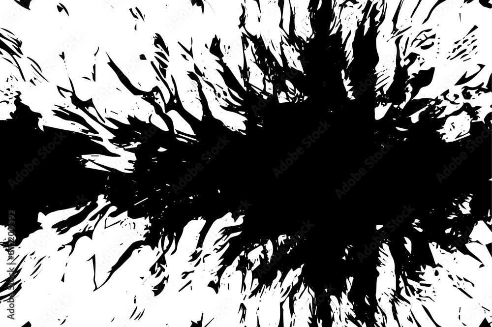 Abstract Monochrome Texture: Grunge Black White Pattern of Dust, Chips, and Ink Spots on White Background Abstract Monochrome Texture: Grunge Black White Pattern of Dust, Chips, and Ink Spots on White Background