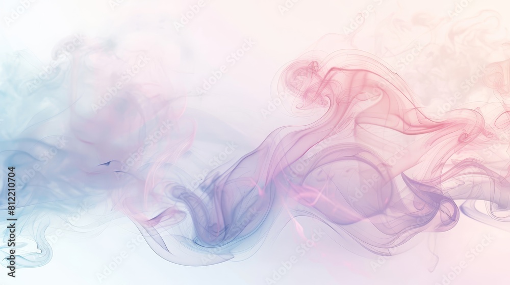 A colorful background with a white smokey line