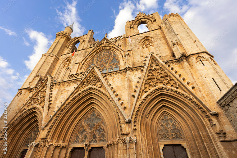 Beautiful ancient St. Nicholas Cathedral | Lala Mustafa Pasha Mosque in Famagusta, North Cyprus. Beautiful ancient St. Nicholas Cathedral | Lala Mustafa Pasha Mosque in Famagusta, North Cyprus.