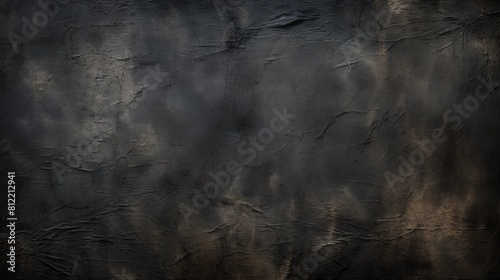 A mysterious and dark textured fabric background with dramatic folds and wrinkles