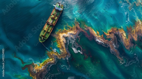 Dive into the complexities of cleaning up dangerous chemicals leaked from a cargo ship photo