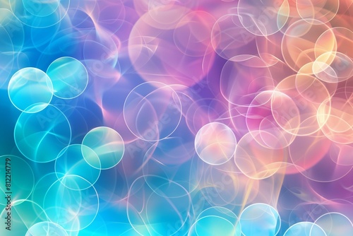 Abstract background with colour circles. Design for you.