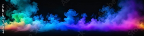 Abstract background the abstract canvas comes alive with vibrant streaks of colored smoke, intertwining in an ethereal dance.