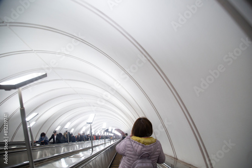 Moscow Metro.Moscow metro station.